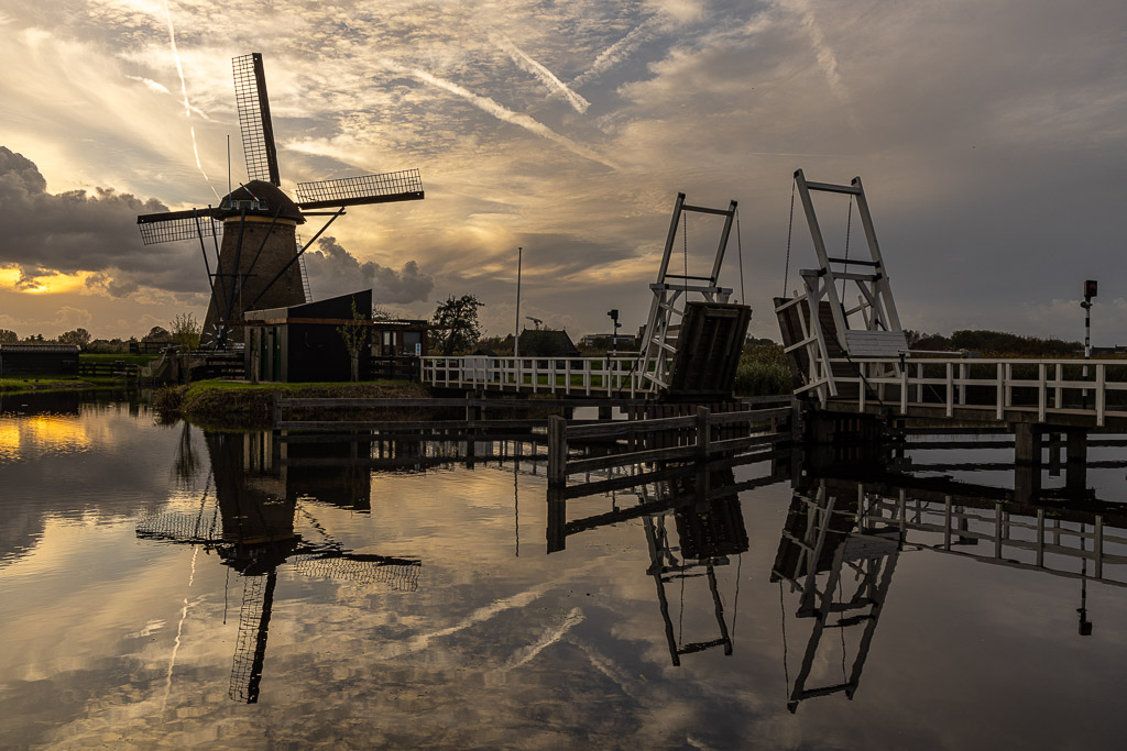 Abend am Kinderdijk