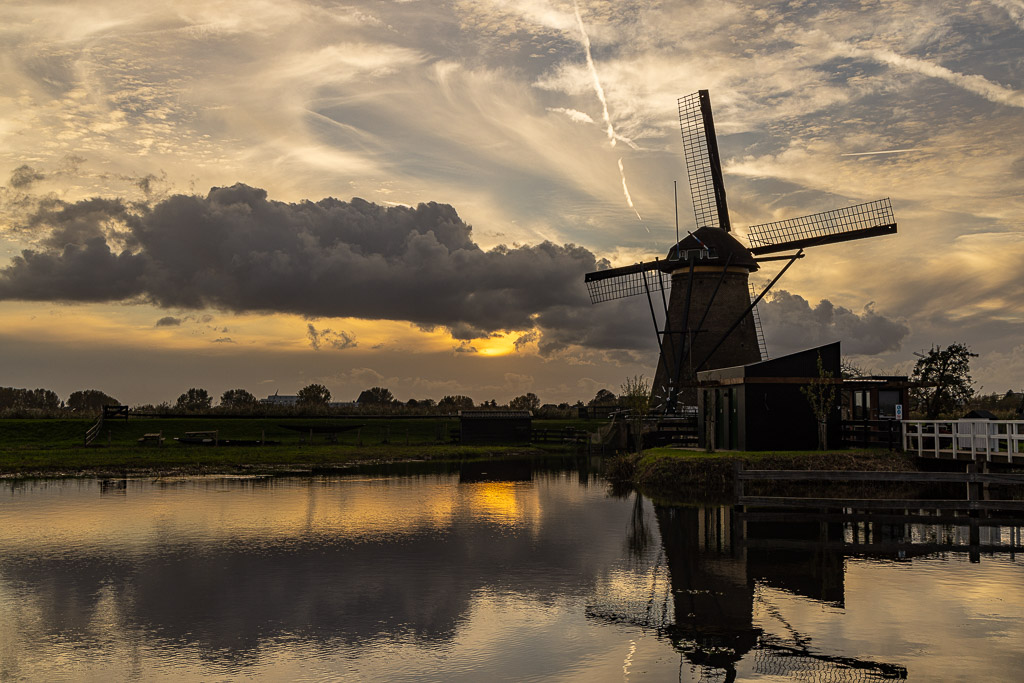 Abend am Kinderdijk