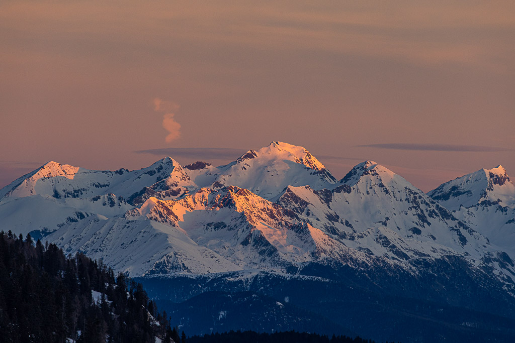 Sonnenaufgang auf der Seiser Alm