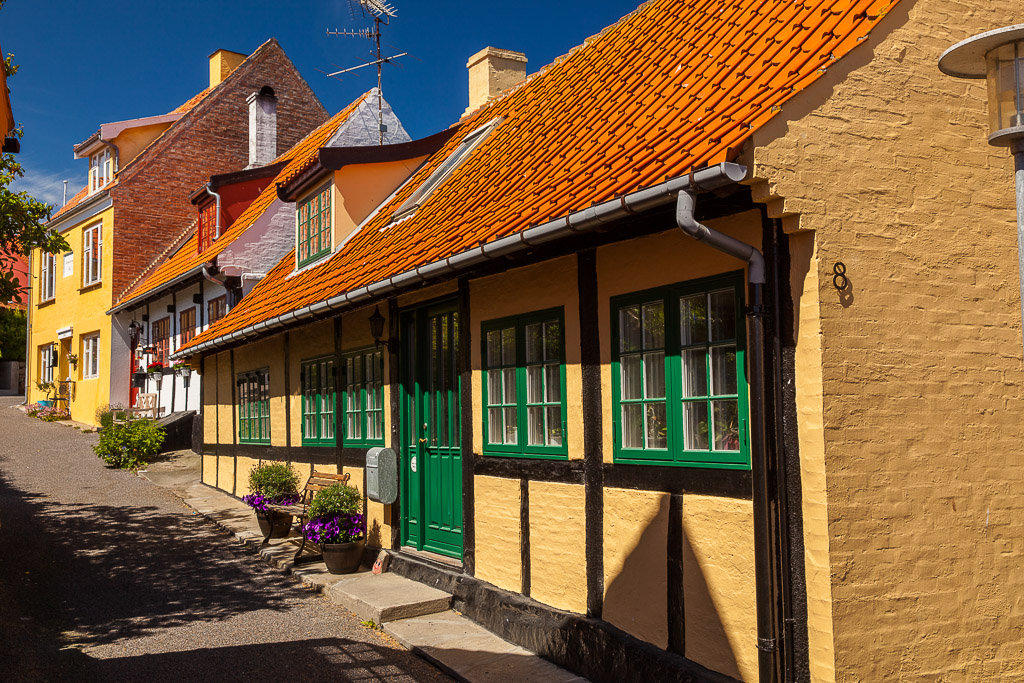 Hafen und Altstadt in Guthjem, Bornholm