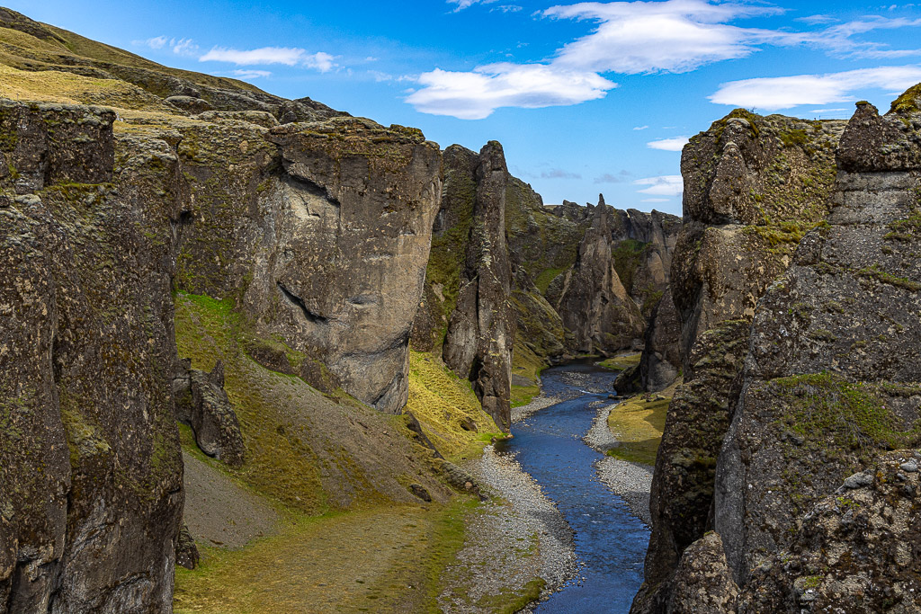 Fjaðrárgljúfur Schlucht