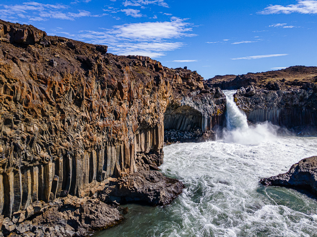 Aldeyjarfoss Drohne