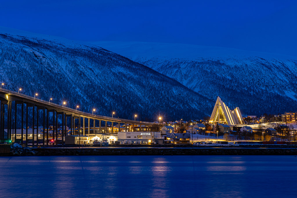 Blaue Stunde in Tromsoe