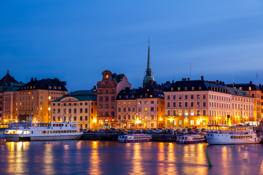 Skabsholmen in der Blauen Stunde