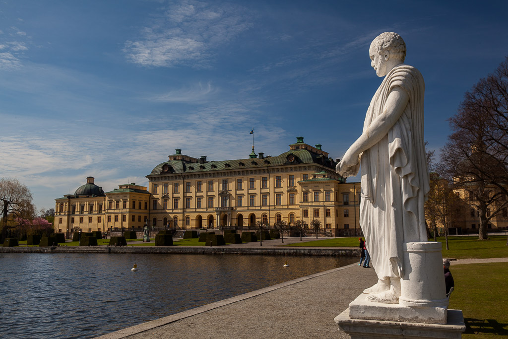 Wasserseite des Schlosses Drottningholm