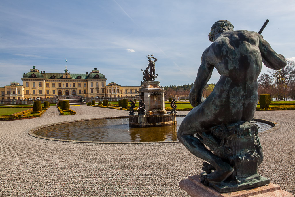 Im Garten des Schlosses Drottningholm