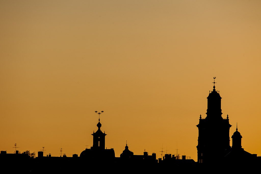 Gamla Stan Ansichten am Abend von Skibsholm