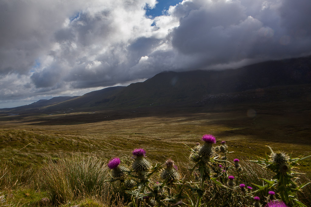 Wolken- und Lichtstimmungen in den Highlands zwischen Kinlochbervie und Durness
