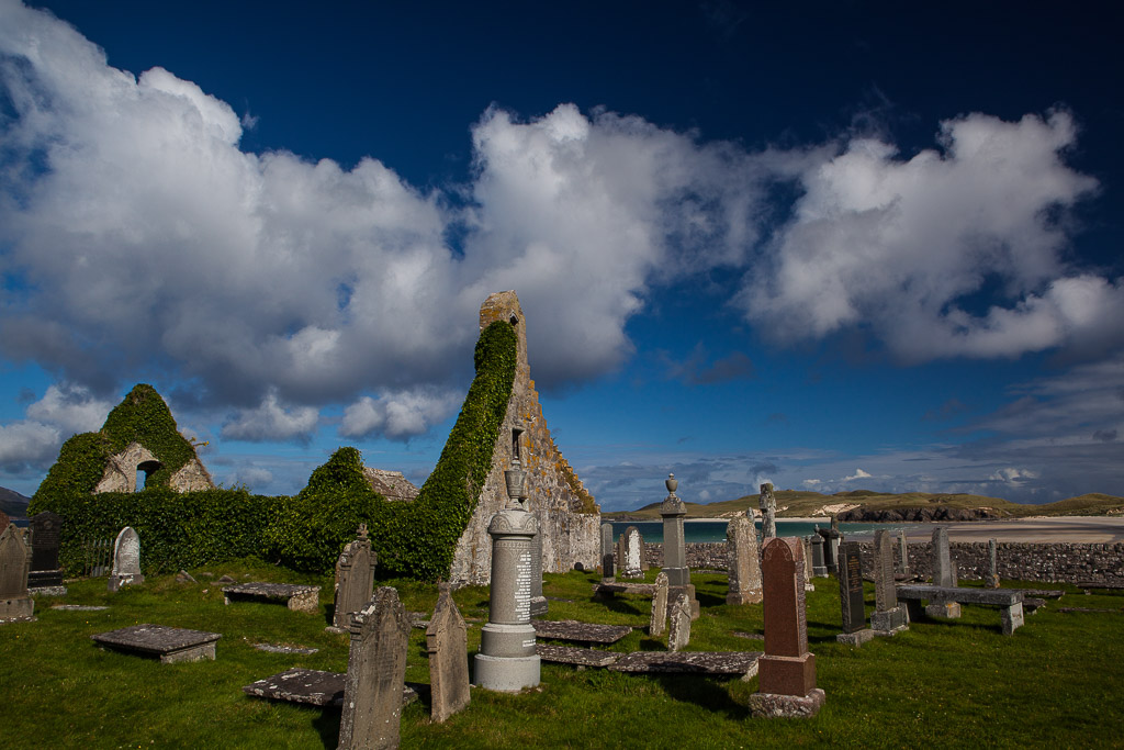 Friedhof in Durness mit Kirchenruine